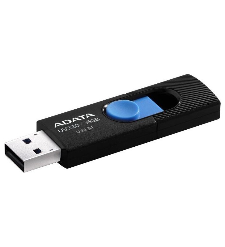 Usb flash drive adata 16gb, uv320, usb3.2, albastru/negru "auv320-16g-rbkbl"