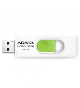 Usb flash drive adata 32gb, uv320, usb3.2, alb/verde "auv320-32g-rwhgn"