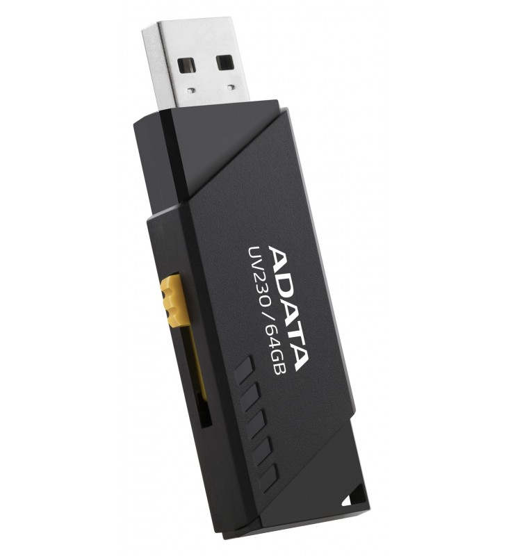 Usb flash drive adata 64gb, uv230, usb2.0, negru "auv230-64g-rbk"