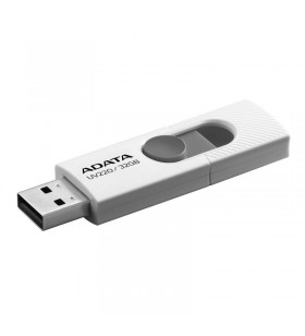 Usb flash drive adata uv220 32gb, white/gray retail, usb 2.0 "auv220-32g-rwhgy"