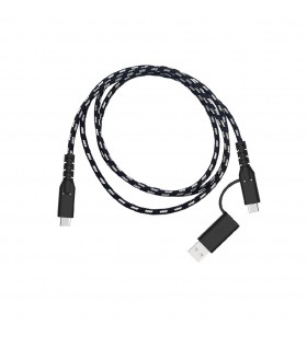 Fairphone ACCABL-1CC-WW1 cabluri USB 1,2 m USB 2.0 USB C Negru, Alb