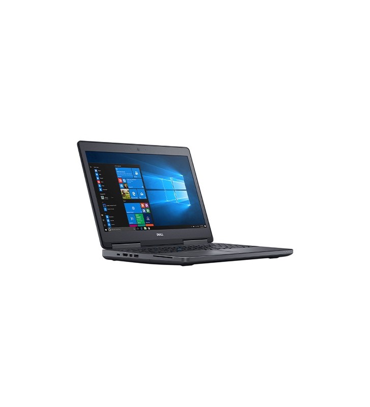 Laptop Dell Precision 7520, Intel Core i7 6920HQ 2.9 GHz, nVidia Quadro M1200 4 GB GDDR5 Wi-Fi, Webcam, Bluetooth, Display 15.6" 1920 by 1080, 64 GB DDR4; 2 TB SSD M.2 NOU; Windows 10 Pro; 3 Ani Garantie, Refurbished