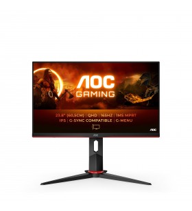 AOC G2 Q24G2A/BK monitoare LCD 60,5 cm (23.8") 2560 x 1440 Pixel Negru, Roşu