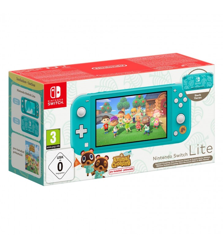 Nintendo Switch Lite Animal Crossing: New Horizons Timmy & Tommy Aloha Edition consolă portabilă de jocuri 14 cm (5.5") 32 Giga