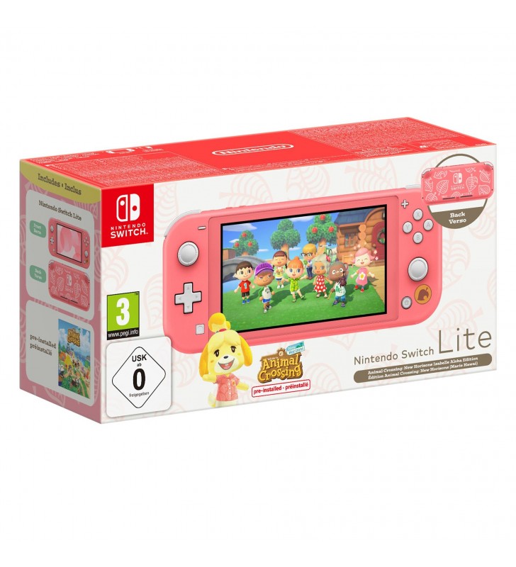 Nintendo Switch Lite Animal Crossing: New Horizons Isabelle Aloha Edition consolă portabilă de jocuri 14 cm (5.5") 32 Giga