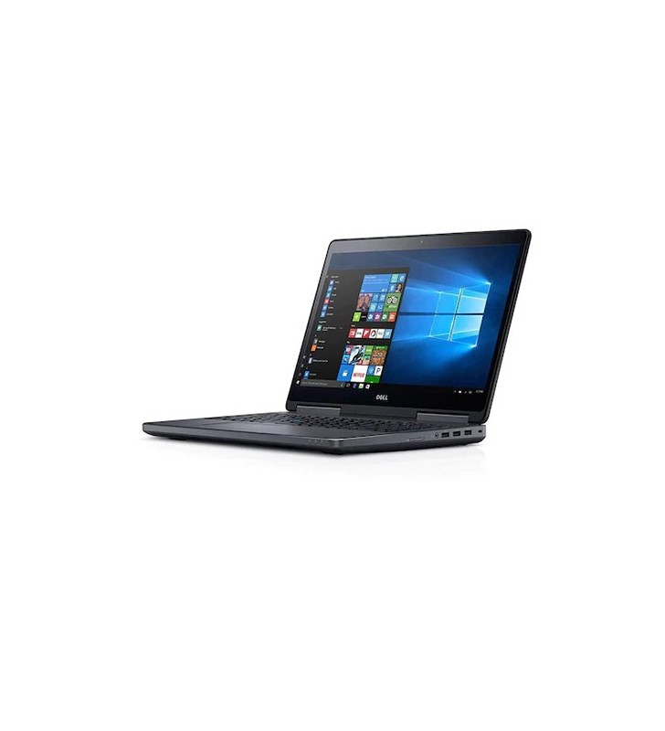 Laptop Dell Precision 7520, Intel Core i7 6820HQ 2.7 GHz, nVidia Quadro M2200 4 GB GDDR5, Wi-Fi, Webcam, Bluetooth, Display 15.6" 1920 by 1080, 64 GB DDR4; 120 GB SSD NOU SATA; Windows 10 Home; 3 Ani Garantie, Refurbished