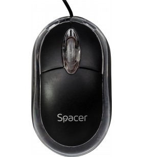 Mouse spacer usb optic,  800dpi, 3 butoane, 1 rotita scroll, black, "spmo-080" 45503289 (include timbru verde 0.1 lei)
