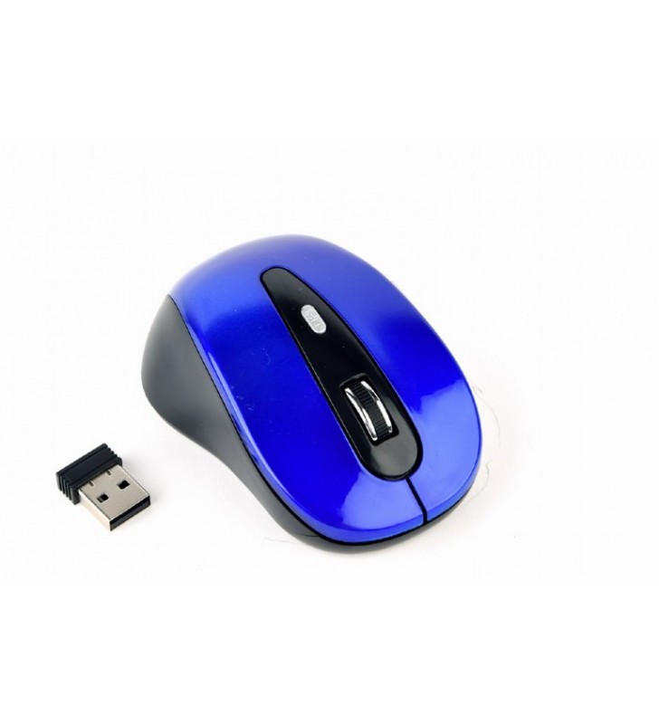 6-button wireless optical mouse, blue "musw-6b-01-b"