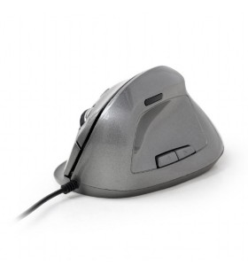 Ergonomic 6-button optical mouse, spacegrey "mus-ergo-02"