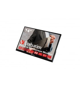 Verbatim 49591 monitoare LCD 35,6 cm (14") 1920 x 1080 Pixel Full HD Ecran tactil Negru