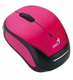 Mouse genius wireless. 1200dpi, 3 butoane, 1 rotita scroll, black &amp pink, acumulator incarcare usb, "micro traveler 9000r"