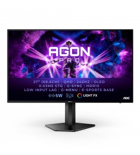 AOC AG276QZD monitoare LCD 67,3 cm (26.5") 2560 x 1440 Pixel Quad HD OLED Negru