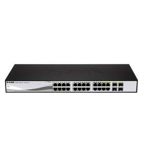 D-Link DGS-1210-24P switch-uri L2 Gigabit Ethernet (10/100/1000) Negru