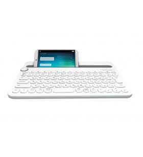 Logitech k480 tastatură pentru terminale mobile qwerty us international gri, alb bluetooth