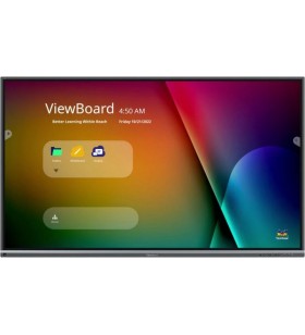 Viewsonic IFP7550-5F table albe interactive 190,5 cm (75") 3840 x 2160 Pixel Ecran tactil Negru HDMI