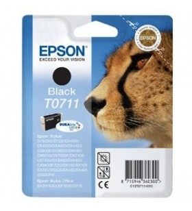 Epson cheetah singlepack black t0711 durabrite ultra ink