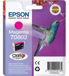 Epson hummingbird singlepack magenta t0803 claria photographic ink