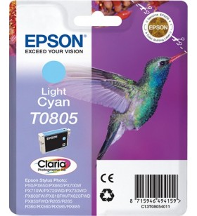 Epson hummingbird singlepack light cyan t0805 claria photographic ink