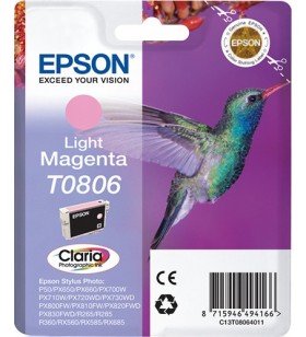 Epson Hummingbird Singlepack Light Magenta T0806 Claria Photographic Ink