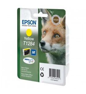 Epson fox singlepack yellow t1284 durabrite ultra ink