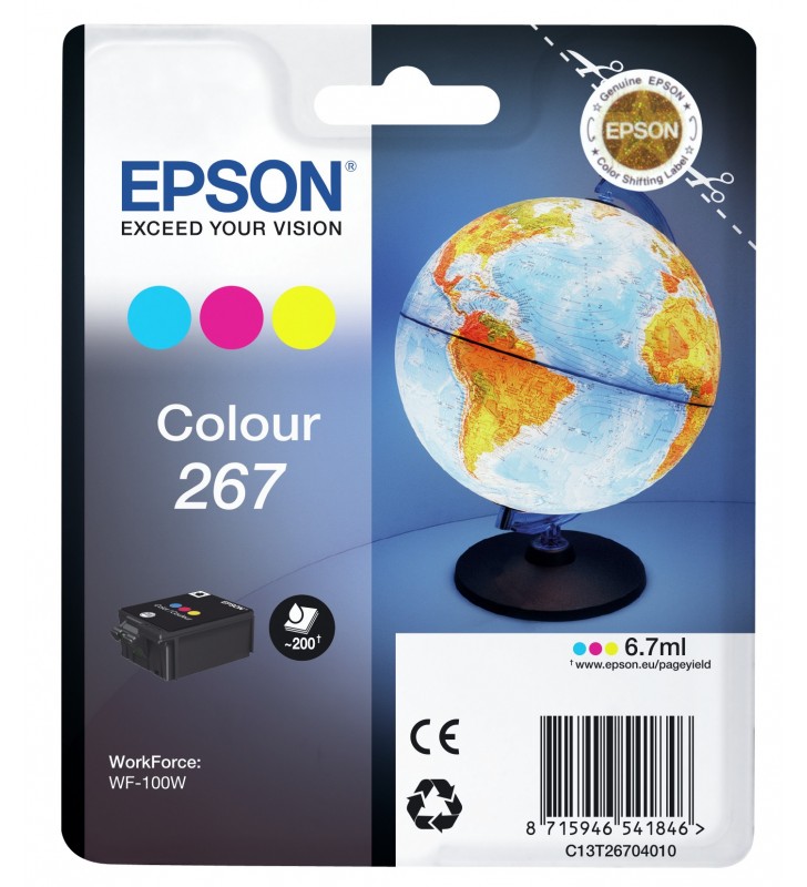 Epson Globe Singlepack Colour 267 ink cartridge