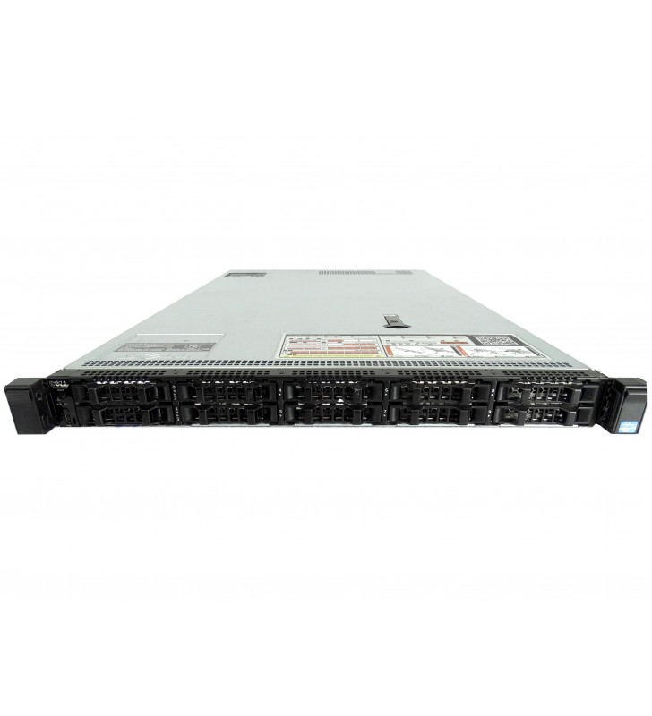 Server Dell PowerEdge R630, 8 Bay 2.5 inch, 2 Procesoare, Intel 10 Core Xeon E5-2660 v3 2.6 GHz, 64 GB DDR4 ECC, 8 x 300 GB HDD SAS