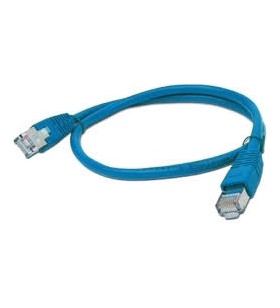 Patch cord ftp gembird cat5e,   1m, albastru, ecranat, "pp22-1m/b"