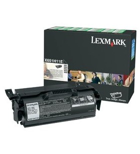 Lexmark x65x high yield return program print cartridge original negru