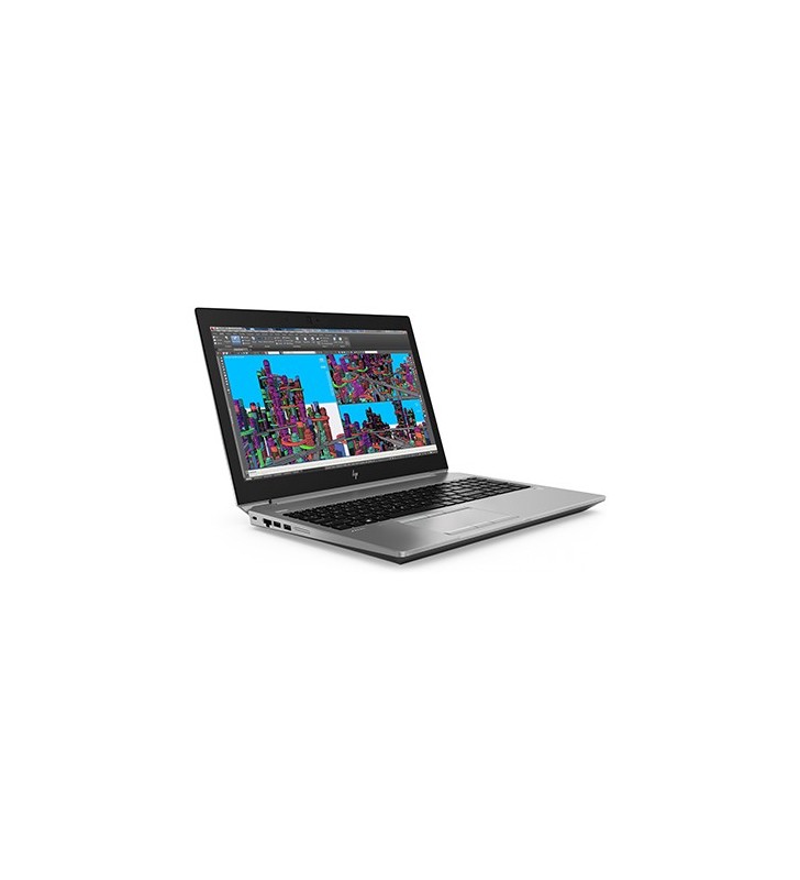 Laptop HP Zbook 15 G5, Intel Core i7 8750H 2.2 GHz, Nvidia Quadro P1000 4 GB GDDR5, Wi-Fi, Bluetooth, WebCam, Display 15.6" 1920 by 1080, 8 GB DDR4; 128 GB SSD M.2; Windows 10 Home; 3 Ani Garantie, Refurbished