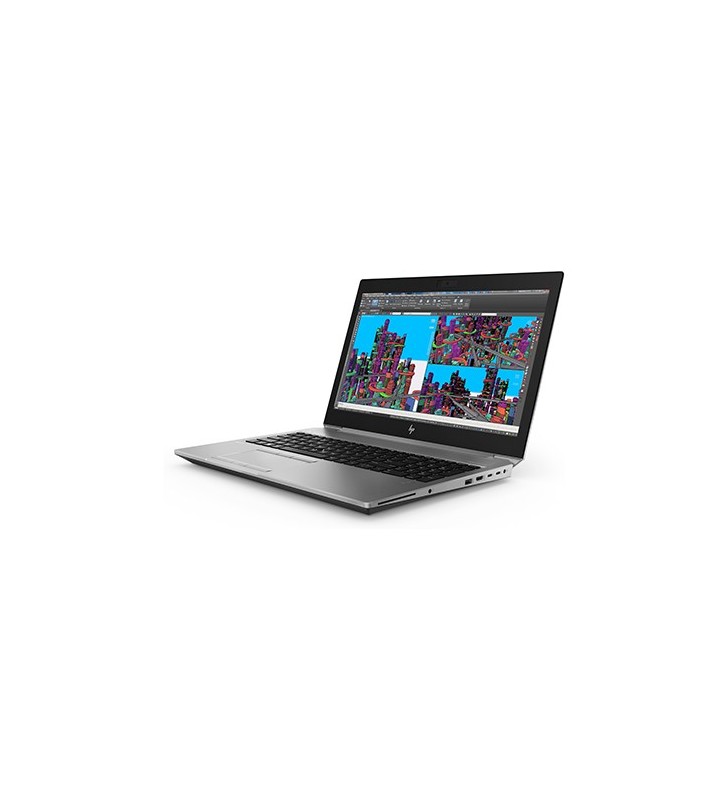 Laptop HP Zbook 15 G5, Intel Core i7 8850H 2.6 GHz, Nvidia Quadro P2000 4 GB GDDR5, Wi-Fi, Bluetooth, WebCam, Display 15.6" 1920 by 1080, 64 GB DDR4; 512 GB SSD M.2 NVMe; Windows 10 Home; 3 Ani Garantie, Refurbished