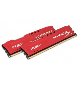 Hyperx fury red 8gb 1600mhz ddr3 module de memorie 8 giga bites 2 x 4 giga bites