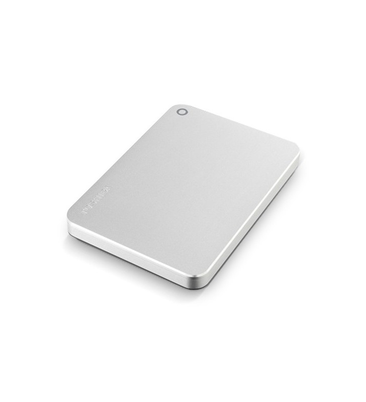 Toshiba canvio premium 2tb hard-disk-uri externe 2000 giga bites metalic, argint