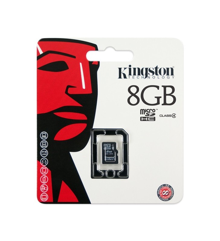 Kingston technology sdc4/8gbsp memorii flash 8 giga bites microsdhc