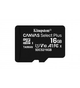 Kingston technology canvas select plus memorii flash 16 giga bites microsdhc clasa 10 uhs-i