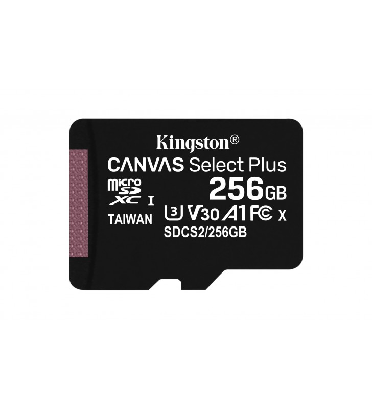 Kingston Technology Canvas Select Plus memorii flash 256 Giga Bites MicroSDXC Clasa 10 UHS-I