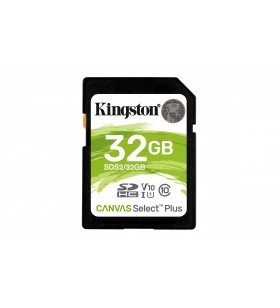 Kingston technology canvas select plus memorii flash 32 giga bites sdhc clasa 10 uhs-i