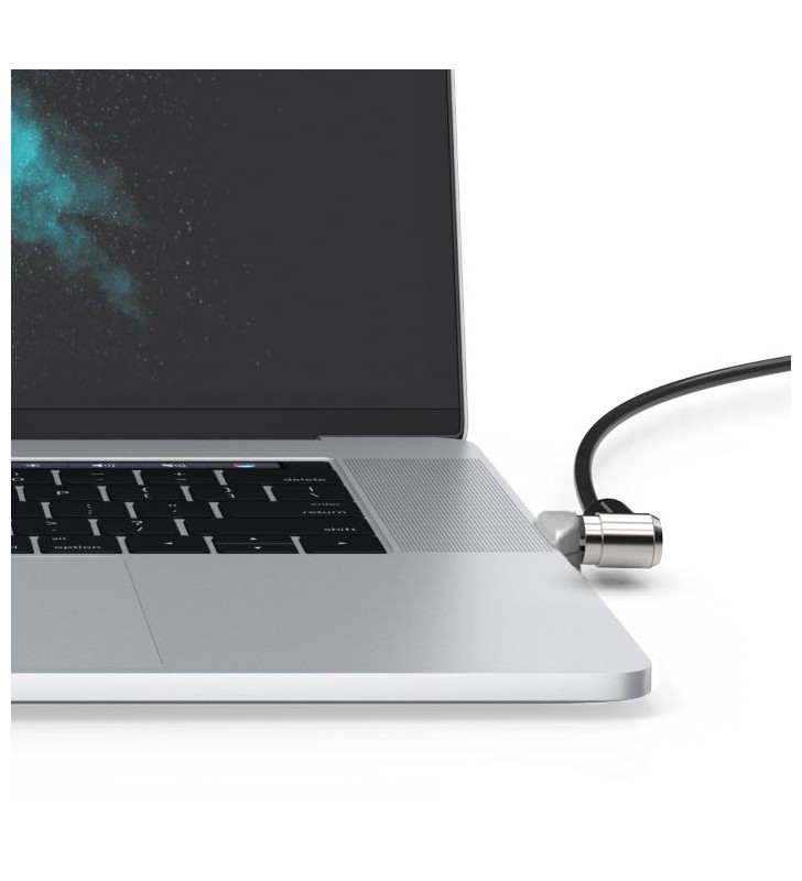 Maclocks ledge lock slot adapter with combination cable lock for 13 and 15" macbook pro models with touch bar