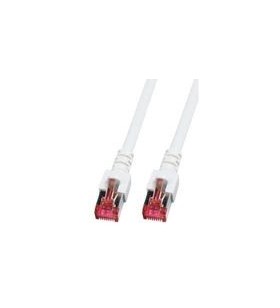 Patch cable rj-45 (m) 20m sftp cat 6 halogen-free, booted white, m-cab