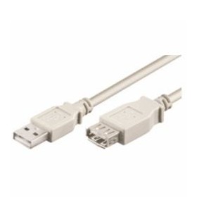3m usb 2.0 a to a cable - m/f/grey