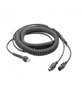 Cable, kbw, 6mdin, p&s, pot/external power, 12 ft