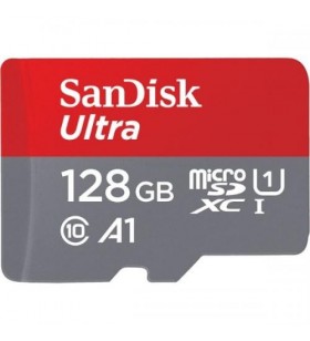Memory card sandisk microsdxc, 128gb, clasa 10 + adaptor sd