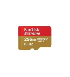 Memory card sandisk extreme microsdxc 256gb, clasa 10