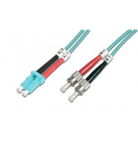 Digitus fiber optic multimode patch cord, om 3, lc / st