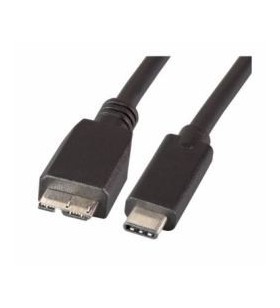 1.0m usb 3.1 microb/m to c/m 3p/3 pack - black - premium cable
