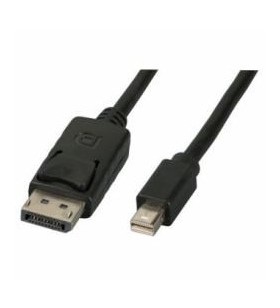 1m mdp to dp 1.2 m/m 2 pack/black cable