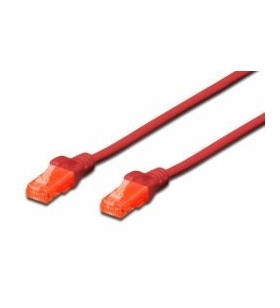Cat 6 u-utp patch cable cu. pvc/length 3m color red