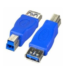 Usb 3.0 adapter a/f to b/m/blue gold plated