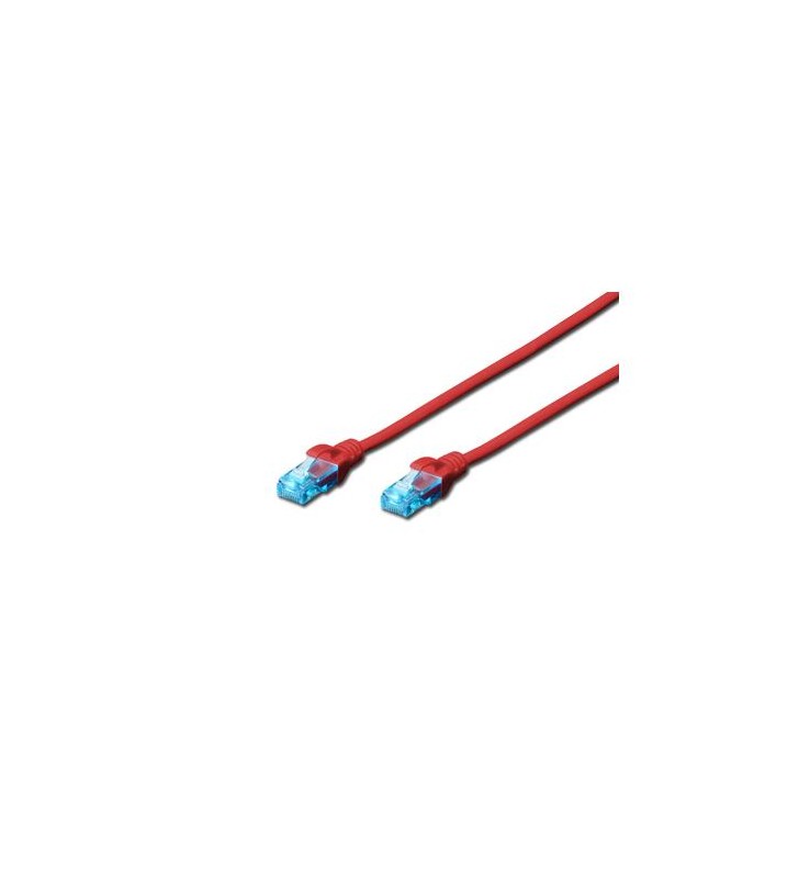 Digitus dk-1512-050/r digitus premium cat 5e utp patch cable, length 5m, color red