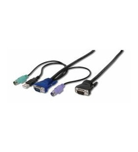 Digitus kvm cable for kvm/switch 18m combo-serie