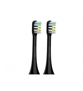 Electric toothbrush acc head/black 2pcs soocas